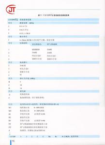 15)1151DP型流量变送器选型表